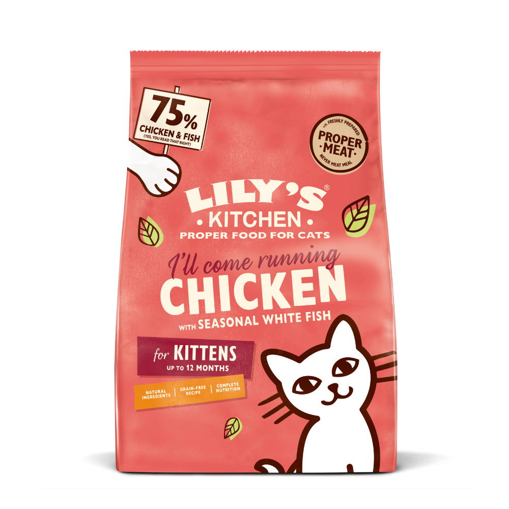 800 g Lily's Kitchen Kitten Chicken & White Fish kissoille